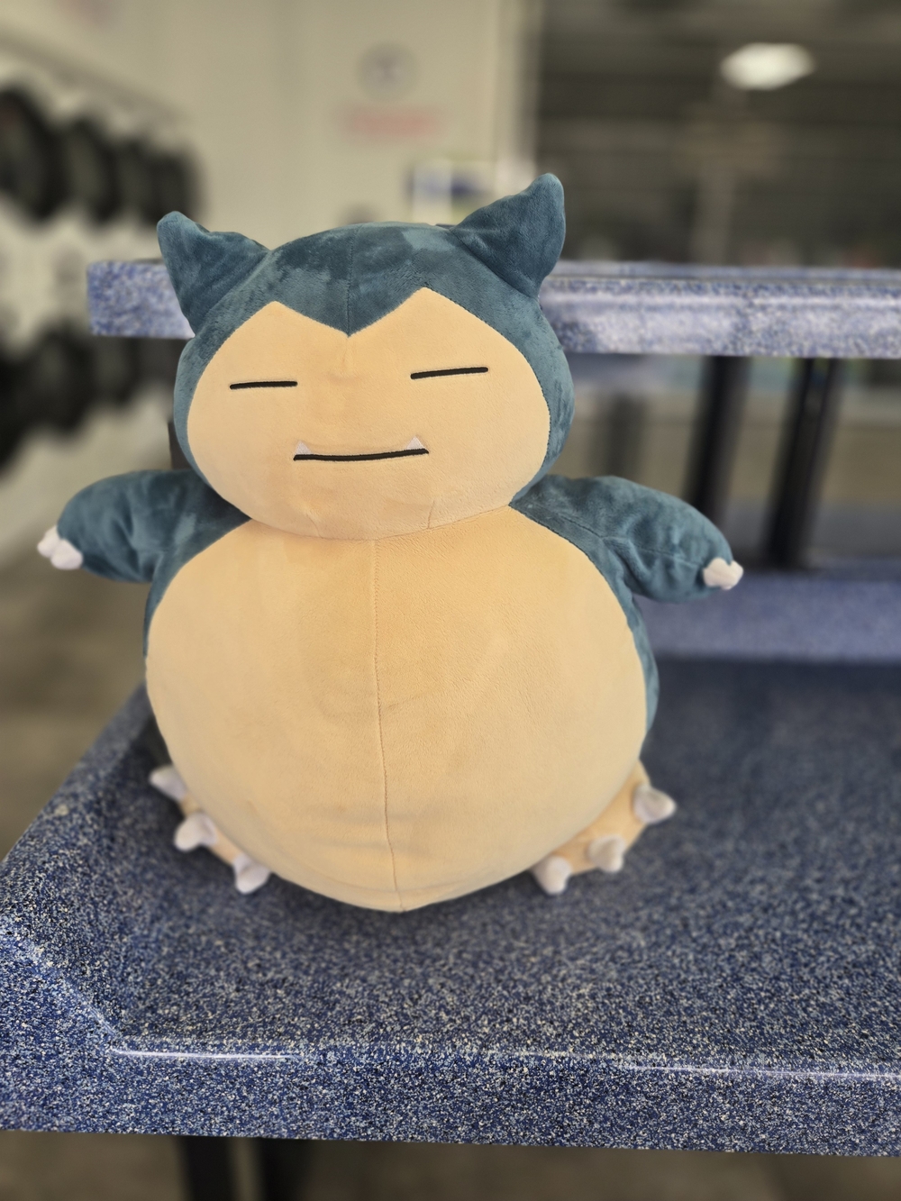 Snorlax-Inspired Plush Teal and Cream 18" Tall